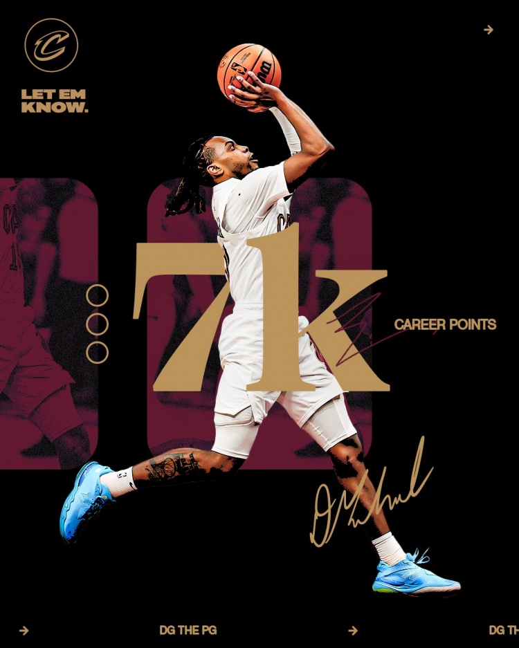 未來可期！加蘭騎士生涯得分達(dá)到7000分 隊(duì)史第11位！