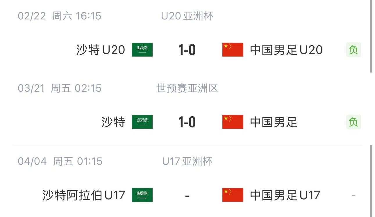 國字號(hào)三遇沙特！國少U17亞洲杯首戰(zhàn)對(duì)陣沙特，此前國足&國青均負(fù)
