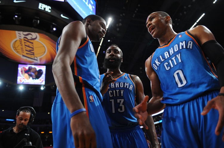 雷霆三少得分全部進(jìn)入歷史前20！他們是NBA歷史最大的如果嗎？